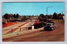 Fresno CA-California, U.S. Highway 99 Looking South, Vintage Souvenir Postcard picture