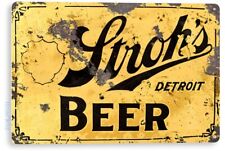 TIN SIGN Stroh's Beer Metal Wall Art Store Brew Shop Bar Pub A626 picture