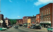 Vtg Franklin New Hampshire NH Central Street View Scene Old Cars 1950s Postcard picture