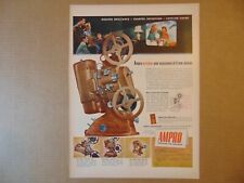 1947 AMPRO Film PROJECTORS print ad picture