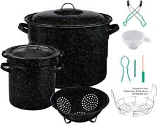 Enamel-on-steel 12-Piece Canner Kit, Includes 21.5 qt.Water Bath Canner with lid picture
