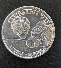 GEMINI VII Mission NASA Vintage Space Program Medallion Medal Challenge Coin picture