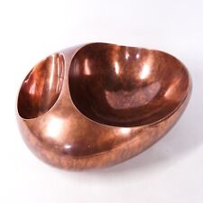 Steve Cozzolino 2010 Nambe Polished Copper Sculptural Serving Dish Bowl 13x11x6