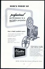 1950 Natco 16mm movie projector photo vintage trade print ad picture