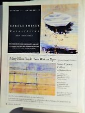 MARY ELLEN DOYLE / CAROLE BOLSEY ART PIECES VTG ORIG  1997 ADVERTISEMENT picture