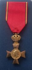 WW1 Belgium Medal King Albert cross for veterans Year 1909- 1934  picture