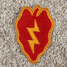 Vintage 25th Infantry Division Patch WWII Original Tropic Lightning Red Back picture
