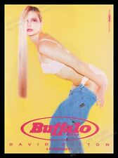 Buffalo Jeans David Britton 1990s Print Advertisement Ad 1995 Taking off Jeans picture