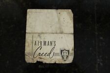 Vintage Airman's Creed Pocket Card Air Force James Connelly A.F.B. Texas picture