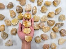 Golden Healer Quartz Crystal Stones Gold Quartz - Healing Natural Chakra Gems picture