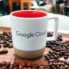 Authentic Google Cloud Mug With Cork Bottom And Red Inside Awesome Tech New picture