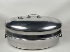 Vtg  Buckeye Aluminex 18 ga. Roaster W/Rack And Lid Wooster OH picture