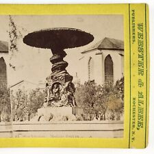 Molins Fountain Stockholm Sweden Stereoview c1870 Webster Albee Swedish H1517 picture