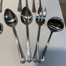 Lot of 40 Vintage Stainless Steel Flatware Silverware Korea Knives Forks Spoons picture