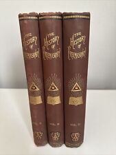 The History of Freemasonry - Antique Set Volumes II, III, IV - 1880s picture