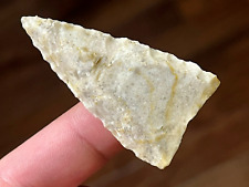 EXCEPTIONAL FLUTED PALEO EARLY TRIANGULAR POINT AUTHENTIC ARROWHEAD ARTIFACTS SA picture