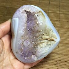 403g Natural heart-shaped Amethyst gem quartz cluster crystal sample ener 719 picture