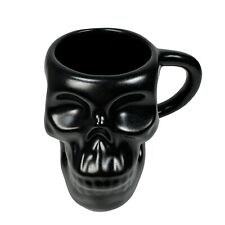 Maud Borup Black 3D Skull Mug Cup Halloween Horror Spooky Gothic Home Emo Grunge picture