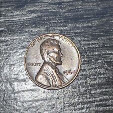 1964 Lincoln Penny No Mint Mark. L, RIM ERROR, W ERROR  good condition picture