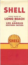 1960 SHELL OIL Road Map LONG BEACH Rainbow Pier The Pike Los Angeles California picture