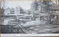 Newmarket, NH 1914 Postcard, View from North Side, Sent to France, New Hampshire picture