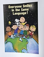 Vintage Argus PEANUTS Poster Classroom Wall Laminated Poster Snoopy  Smile 9x13 picture