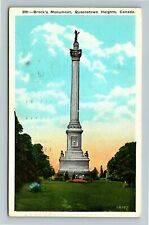 Queenstown Heights Ontario, Brock's Monument, c1939 Vintage Postcard picture