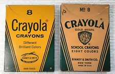 Vintage Crayola Crayons School Crayons Binney & Smith Gold Medal 50s 60s Lot 2 picture
