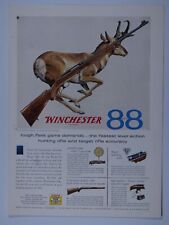 Winchester 88 Vintage 1958 Fastest Lever Action Rifle Original Print Ad 8.5x11