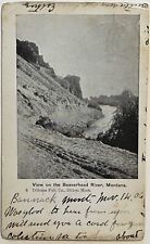 Beaverhead River Montana Old Dirt Road Antique Photo Postcard c1900 picture