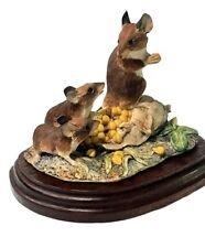 BORDER FINE ARTS | MICE ON SWEET CORN FIGURINE ✪NEW✪ RARE RETIRED MOUSE AYRES US picture