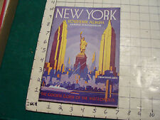 vintage book: NEW YORK Souvenir album Camera Masterpieces, GOLDEN GUIDE Metropol picture