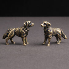 Brass Golden Retriever Figurines Dog Statue Animal Figurines Home Ornaments Gift picture