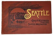 Seattle Scarce Promo Picture Book, Real Estate Agent Charles Kittinger C 1890 picture