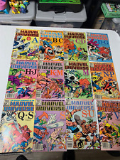 THE OFFICIAL HANDBOOK OF THE MARVEL UNIVERSE #1-15 Full Run VERY FINE SHAPE 1983 picture