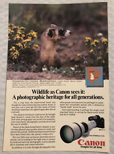 Vintage 1983 Canon Cameras Original Print Ad Full Page - For All Generations picture