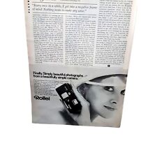 1978 Rollei A110 Camera Woman Vintage Print Ad 70s Original picture