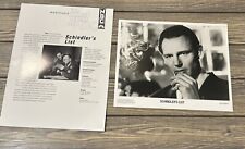 Vintage Theatricals NBC Schindlers List Photo Fact Sheet Press Release picture