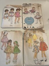 Lot of 4 very vintage children's patterns picture