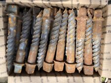 Fifty (50) New 8” Railroad Track Sleeper Anchor Screw Spikes Carbon Steel picture