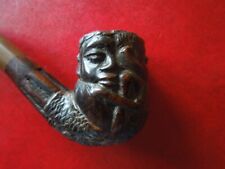 J5538  ANTIQUE  BELGIUM CONGO FAMILY TABACCO PIPE  VERY NICE  CARVED  SEE DESCR picture