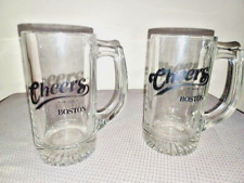 set of 2 different cheers beer glasses picture