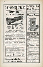 Antique Thornton Pickard Camera Print Ad Rare Original e picture