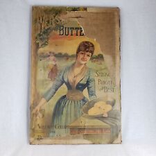 Rare Antique Wells Richardson & Co Improved Butter Color Advertising Litho Sign picture