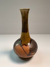Vintage MCM Royal Haeger Brown Orange Earth Wrap Vase 7