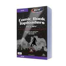 200 BCW Comic Book Toploaders (Silver Age) - Rigid 5mm Plastic Top load Holders picture