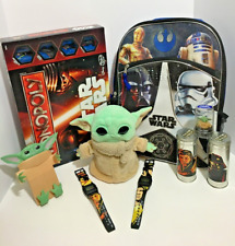 Star Wars Lot Includes Monopoly, Backpack, 2 Watches with tins, Plush etc. picture