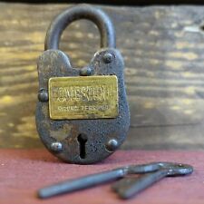 Tombstone, Arizona, Cast Iron Lock W/ 2 Working Keys, Antique Finish, Western  picture