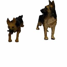 Pair Of Adorable Hard Rubber Toy German Shepherd Dogs picture