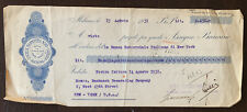 1931 ITALY BANKING PAYMENT FORM EPHEMERA WITH BEAUTIFUL SON CANCEL picture